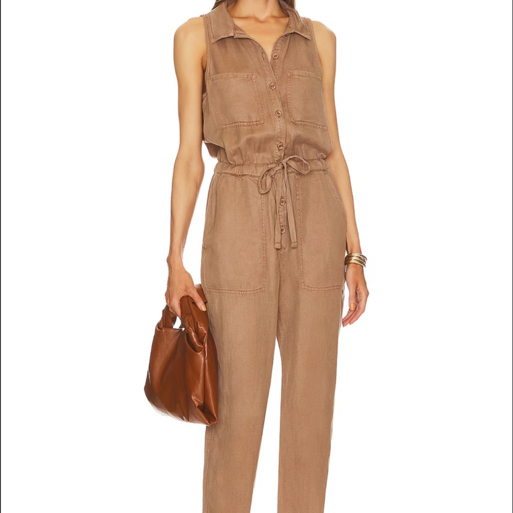 New with tags Bella Dahl Sierra - Pocket Jumpsuit - 
Mocha Chocolate / XS